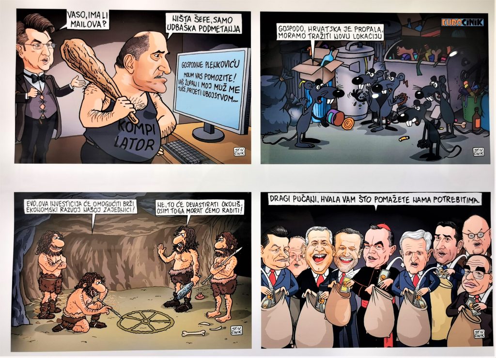 izložba karikatura, Stiv Cinik